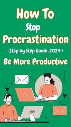 the cover of how to stop procrastination step by step guide