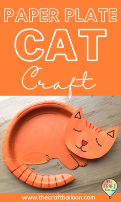 Paper plate cat craft for kids Cat Art And Craft Preschool, Kitten Crafts For Kids, Kitten Craft Preschool, Preschool Cat Crafts, Cat Activities For Toddlers, Cat Projects For Kids, Cat Activity For Kids, Cat Art Preschool, Cat Craft Preschool