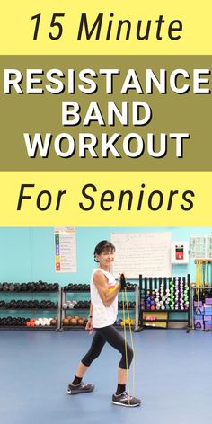 Senior Strength Exercises, Easy Resistance Band Exercises, Resistance Training For Seniors, Working Out Over 50, Resistance Band Exercises For Osteoporosis, Strength Band Workout, Strength Band Exercises, Exercise Band Workout For Beginners, Senior Workouts Strength Training