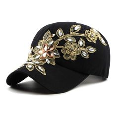 PRICES MAY VARY. Adjustable Size--Brim is about 2.5'' Head circumference:21.3''-23.6'' .Each hat can be adjusted to fit most people's head circumference. Special design -- Simple design with bling rhinestone studded, makes you look charming and fashionable. UPF 50+UVA/UVB Sun Protection.Confortable to wear.We pursue high quality and only high quality can show your glamor and good taste. Suitable for beach holiday,travel,outdoor activity such as golf,camping,hiking,cycling,running,climbing,fishin Bone Bordado, Baseball Cap Summer, Denim Baseball Cap, Sun Visor Hat, Diamond Decorations, Hip Hop Cap, Hip Hop Hat, Denim Hat, Baseball Women