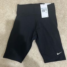 Nike Sportswear Essential Women’s Mid-Rise10” Biker Shorts Size Xs Black New With Tags Nike Stretch Sports Shorts, Nike Athletic Fit Workout Bottoms, Black Compression Biker Shorts For Training, Black Athleisure Activewear Short Leg, Black Above Knee Sports Shorts, Nike Compression Bottoms With Short Leg, Black Compression Biker Shorts With Go-dry, Black Compression Athletic Shorts Above Knee, Black Compression Biker Shorts Sportswear