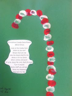 a letter made out of red, white and blue beads with a poem written on it