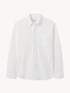 White California Oxford One Pocket Shirt - Our eased-up lightweight take on the classic American oxford cloth button-down. Mens White Dress Shirt, White Oxford Shirt, Buck Mason, Oxford Shirt Men, Oxford White, White Button Down Shirt, Button Down Shirt Mens, Men's Button Down Shirt, Business Casual Men