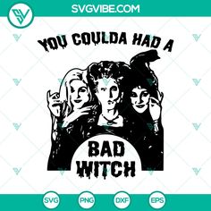 you could had a bad witch svg file