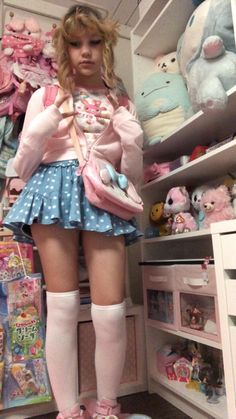 Kawaii Kei Outfit, Kawaii Core Outfit, Sanriocore Outfits, Kawaiicore Outfit, Hello Kitty To Issho, My Melody Outfit, Sanrio Style, Sanrio Room