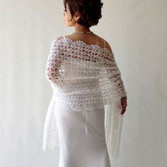 Mohair Shawl, Wedding Crochet, Fall Winter Wedding, Wedding Mother Of The Bride, Evening Wrap, Evening Wraps, Handmade Scarf, Crochet Wedding, Wedding Shawl