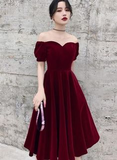 Off Shoulder Prom Dresses, Vestidos Color Vino, Dresses Off Shoulder, Velvet Evening Dress, Velvet Prom Dress, Custom Bridesmaid Dress, Dresses Bridesmaid, Black Prom Dresses, Prom Dresses Blue