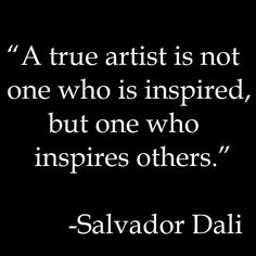 salvador dalii quote about true artist