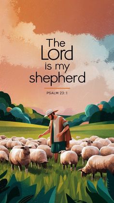 the lord is my shepherd bible poster