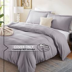 the comforter is not included in this bedding set, but it's easy to put together