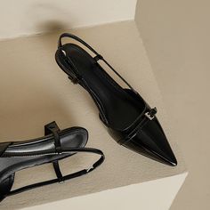 CHIKO Jailyn Pointy Toe Kitten Heels Slingback Shoes Kitten Slingback Heels, Pointed Toe Slingback Heel, Pointe Heels, Kitten Heels Aesthetic, Pointy Heels Outfit, Slingback Heels Outfit, Pointy Kitten Heels, Black Pointy Heels, Point Heels