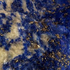 blue and white marble with gold speckles