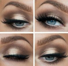 Greek Goddess MakeUp Teknik Makeup, Copper Eye, Wedding Hairstyles And Makeup, Makeup For Blue Eyes, Makeup Tip, Smink Inspiration, Hooded Eye Makeup