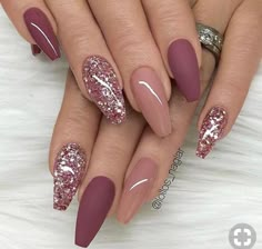 Mauve Nails, French Pedicure, Burgundy Nails, Acrylic Nail Art, Makeup Hacks