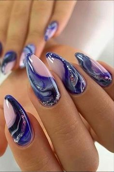 Dark Color Nails, Simple Spring Nails, Nagellack Trends, Nails Yellow, Long Nail Designs, Purple Nail, White Nail, Summer Acrylic Nails