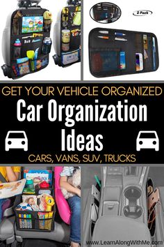 car organization ideas for cars, vans and trucks