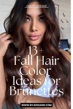 Burnette For Fall 2023, Fall Color Hair Ideas Brunettes, Hair Color Ideas For Brunettes For Fall, Warm Fall Hair Color, Dark Fall Hair Color For Brunettes, Autumn Brunette, Warm Brunette Hair Color, Natural Hair Fall, Dark Fall Hair Colors