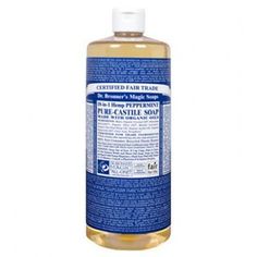 Dilutions cheat sheet for Dr. Bronner's castile soap. Dilute! Dilute! OK!  But how much?  Here is a quick reference. Dr Bonners, Castile Soap Uses, Castille Soap, Dr Bronners, Pure Castile Soap, Liquid Castile Soap, Castile Soap, Cleaners Homemade