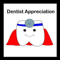 Dentist Appreciation icon for Dentist Appreciation Board on Pinterest Dentist Appreciation Day, National Dentist Day Gift Ideas, Gift For Dentist Handmade, Gifts For Dentist Office, Dentist Shirts Design, Dentist Day, Gifts For Dentist, Snoopy, Gifts