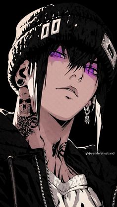 Demon Boy Pfp, Emo Vs Goth, Yandere Wallpaper, Samurai Anime, Dark Anime Guys, Emo Guys, Disney Princess Art