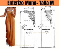 an image of a woman's dress and pants with measurements for the bottom part