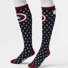 Nwt Marvel Captain America Women's Knee High Socks Fits Shoe Size 4-10 Red/Navy/White 96% Polyester/3% Spandex New With Tags A4043 Other Listings J.Crew Abercrombie And Fitch Nike Levi's Columbia Lee Victoria's Secret Wrangler Talbots Skechers Adidas Chico's Fila Vince Camuto Old Navy Athleta Eddie Bauer Cabbage Patch Kids Madewell Ralph Lauren Polo Ann Taylor Loft Disney Free People Tailorbyrd Puma Gloria Vanderbilt Dialogue Democracy Lee Easy Spirit Pokemon Karen Scott Champion Gold Silver Ant Captain America Socks, Marvel Socks, Womens Knee High Socks, Disney Free, Ankle Socks Women, Marvel Captain America, Easy Spirit, Sneaker Jewelry, Cabbage Patch Kids