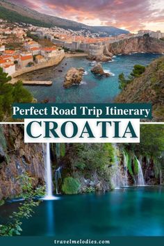 croatia with the title perfect road trip itinerary croatta in front of a waterfall