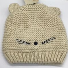 Cat Loving Character Knitted Beanie Hats For Kids. Just In Time For The Cold Winter Months. Fabric 100% Acrylic Hand Wash Cold Hats For Kids, Knitted Beanie Hat, Knitted Beanie, Knit Beanie Hat, Knitting For Kids, Kids Hats, Winter Months, Beanie Hat, Knit Beanie