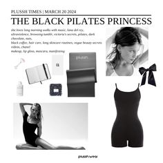 Dark Pilates Princess, Pilates Princess Aesthetic Black, Dark Pilates Aesthetic, Black Pilates Princess Aesthetic, Black Pilates Princess, Pilates Princess Aesthetic, Pilates Motivation, Pilates Aesthetic, Fitness Vision Board