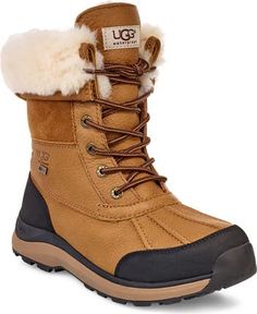 UGG® Adirondack III Waterproof Bootie | Nordstrom Ugg Snow Boots, Ugg Adirondack, Smen, Womens Waterproof Boots, Waterproof Snow Boots, Cold Weather Boots, Waterproof Winter Boots, Classic Boots, Shoes Booties