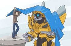 Sam And Bumblebee, Transformers Bayverse, Transformers Energon, Arcee Transformers, Robot Theme, Bumblebee Transformers, Transformers Rescue Bots