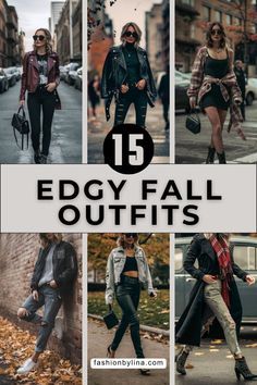 Woman’s Autumn Outfits, Tough Feminine Style, 40 Year Old Punk Style, Fall Outfits Women Edgy, Comfortable Edgy Style, Winter Concert Outfit Rock, Combat Boot Concert Outfit, All Black Fall Outfits Casual, Winter Outfits Edgy Grunge