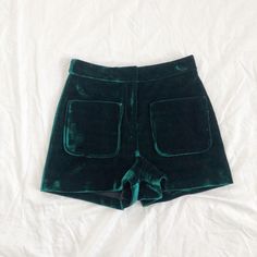 Green Velvet Shorts Topshop Green Velvet Shorts Beautiful Velvet Green Shorts With Pockets High Rise Retro Look Size 4 In Great Condition, Never Worn Whimsigoth Stevie Nicks Witchy #Velvet #Shorts #Highwaisted #Retro Velvet Shorts Outfit, Velvet Shorts, Stevie Nicks, Green Shorts, Retro Look, Green Velvet, Shorts With Pockets, Monster High, Womens Bottoms