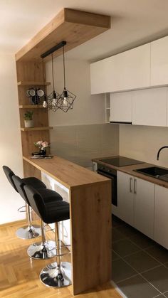 Tiny Kitchen Design, Desain Pantry, Kitchen Interior Design Decor, Modern Kitchen Design Open Concept, Kitchen Design Plans, House Design Kitchen, Modern Kitchen Design Luxury, Kitchen Inspiration Design