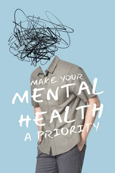 Mental health Pinterest post template, wellness, creative remixed media vector | premium image by rawpixel.com / Pinn Wellness Creative Ads, Mental Health Advertising, Mental Health Campaign Ad, Health Poster Design Creative, Health Creative Ads, Wellness Ads, Health Graphic Design, Wellness Poster, Health Advertising