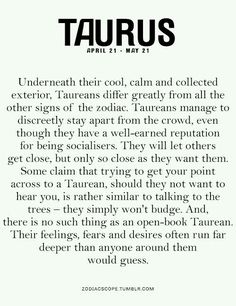 an article about taurus is shown in the text