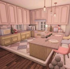 advanced placement Bloxburg House Layouts Kitchen, Bloxburg Kitchen Ideas Pastel, Peachy Lexi Bloxburg House, Cute Primary Colors For Bloxburg, Blush House Layout, Bloxburg Cafe Kitchen Ideas, Bloxburg Pastel Bedroom, Bloxbuger House Ideas, Blox Burg Kitchen