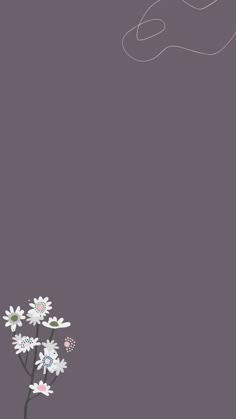 an image of flowers on a purple background