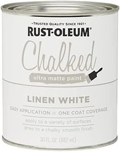 rustoleum chalked ultra matte white paint