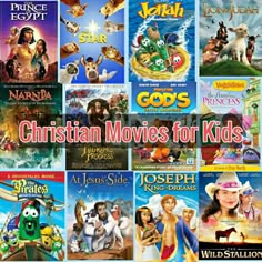 the christian movies for kids are shown here