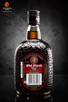 Old Monk Rum Photography, Daru Bottle Drinks, Old Monk Rum, Rum Brands, Food And Beverage Photography, Nice Good Morning Images, Old Monk, Bottle Logo, Rum Bottle