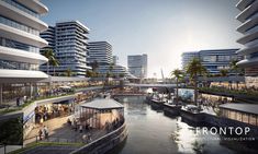 an artist's rendering of the waterfront area