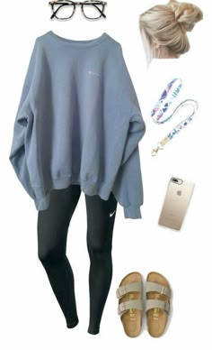 Birkenstock Outfit, Cute Outfits With Leggings, Skandinavian Fashion, Cute Lazy Outfits, Casual School Outfits, Lazy Outfits, Cute Outfits For School, Lazy Day Outfits, Interview Outfit