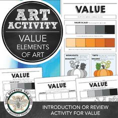 the art activity value elements of art