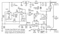 an electronic circuit diagram showing the current voltages and power source for this device,