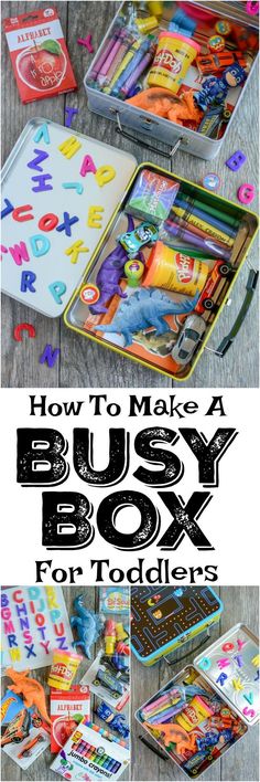 how to make a busy box for toddlers