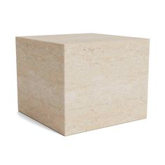 Cubism Side Table - THAT COOL LIVING Cube Side Table, Travertine Stone, Artificial Stone, Table Side, Nature Indoors, Cubism, Classic Beauty, Accent Pieces, Cozy House