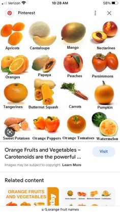 the oranges and other fruits are shown in this screenshote, which is also on