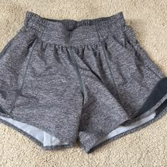 Lululemon Hotty Hot Shorts Size 4 Brand New Condition 4” Gray Athleisure Athletic Shorts With Built-in Shorts, Athleisure Gray Athletic Shorts With Built-in Shorts, Casual Gray Yoga Athletic Shorts, Sporty Gray Bottoms For Light Exercise, Casual Gray Bottoms For Light Exercise, Gray Athletic Shorts With Built-in Shorts For Yoga, Lulu Lemon Hotty Hot Shorts, Preppy Shopping, Christmas Shorts