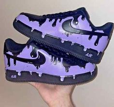 ad eBay - Air Force 1 Custom Shoes Retro Cartoon Graffiti Lilac Purple Outline Black Drip - Buy Now, click the link (eBay) Sepatu Air Jordan, Nike Shoes Women Fashion, Custom Sneakers Diy, Custom Painted Shoes, Custom Shoes Diy, Diy Sneakers, Nike Shoes Air Force, White Nike Shoes, Nike Fashion Shoes